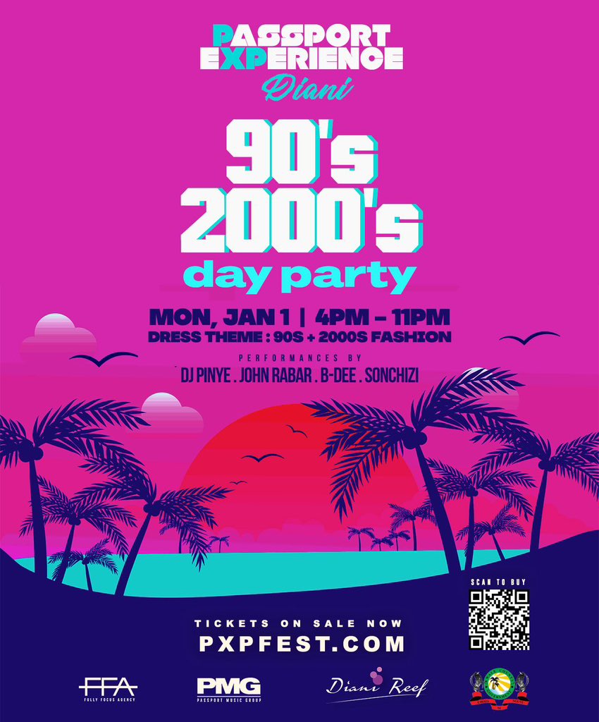 JohnHBR's tweet photo. Join me for the Passport Experience New Years Getaway @ Diani_Reef Beach Resort 🏖️ 

I’ll be playing on Jan 1st for the 90s and 2000s Party 🔊 4pm - 11pm

Get your tickets now while they last @ https://t.co/3Tp4d39kDa 🎟️ https://t.co/yWJWQ40oDu