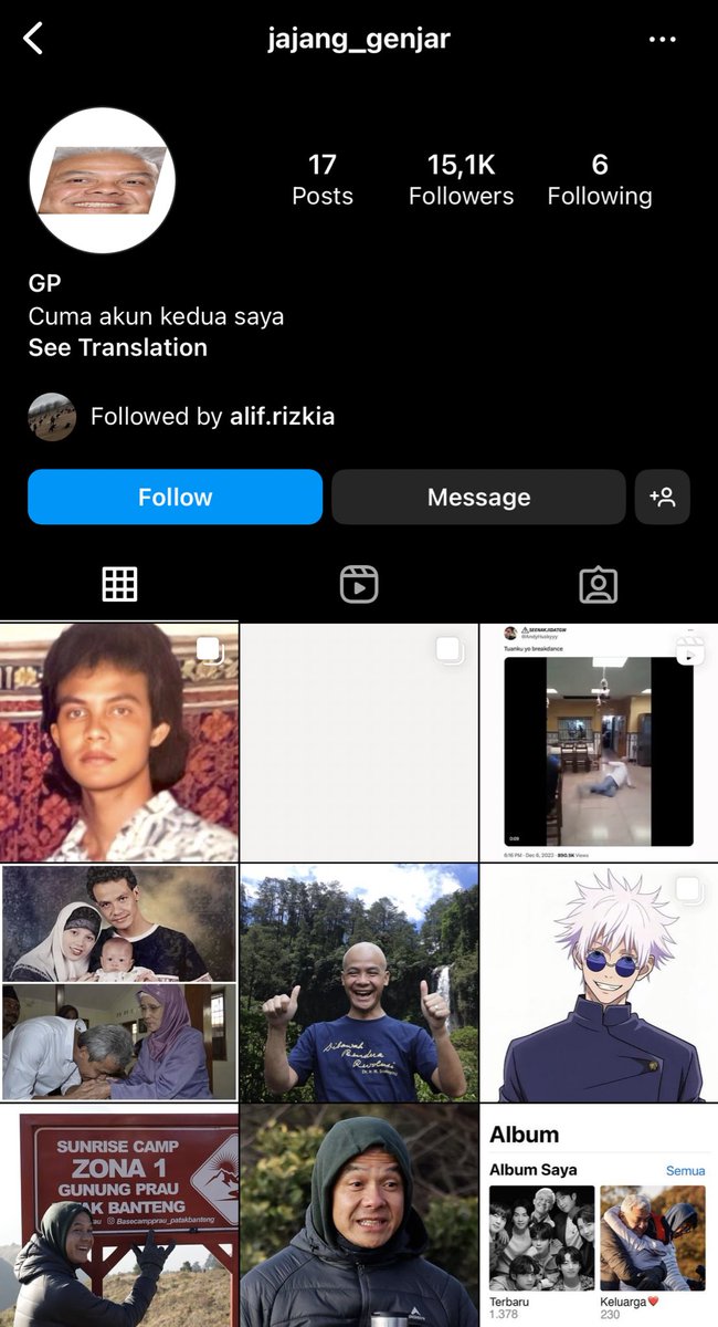 BGSTTT PAK GANJAR PUNYA SECC ACCOUNT 😭😭😭