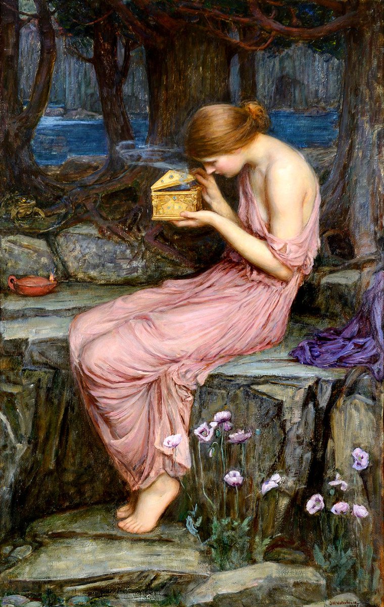Psyche Opening the Golden Box by John William Waterhouse (1903)