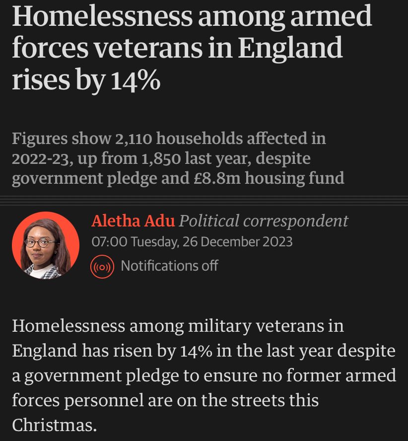 In February, my opponent Mercer vowed to end veterans homelessness this year. Instead, it INCREASED by 14% Veterans like myself, who have served our country, out on the cold streets. I’m furious. That is abject failure. Will he apologise? Links below 🧵