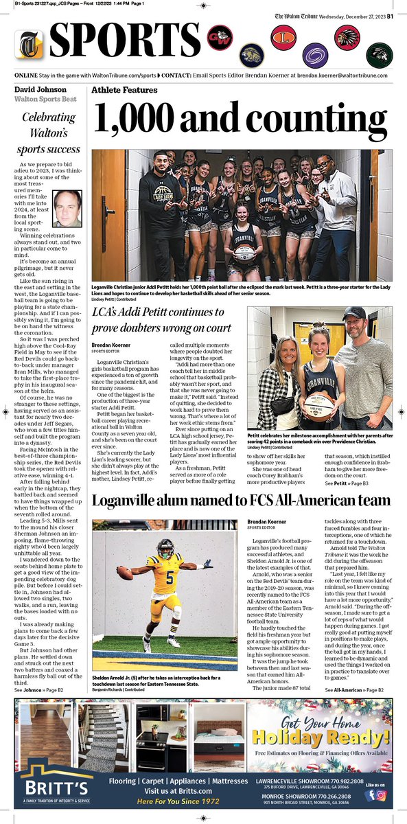 Always enjoy sharing the positive stories about young student-athletes. In a time when negative often outshines positive, it's great to highlight the good.
@Sports_Walton @waltontribune @LCALionsWBB @AddiPetitt23 @giaasports @LCALionsSports