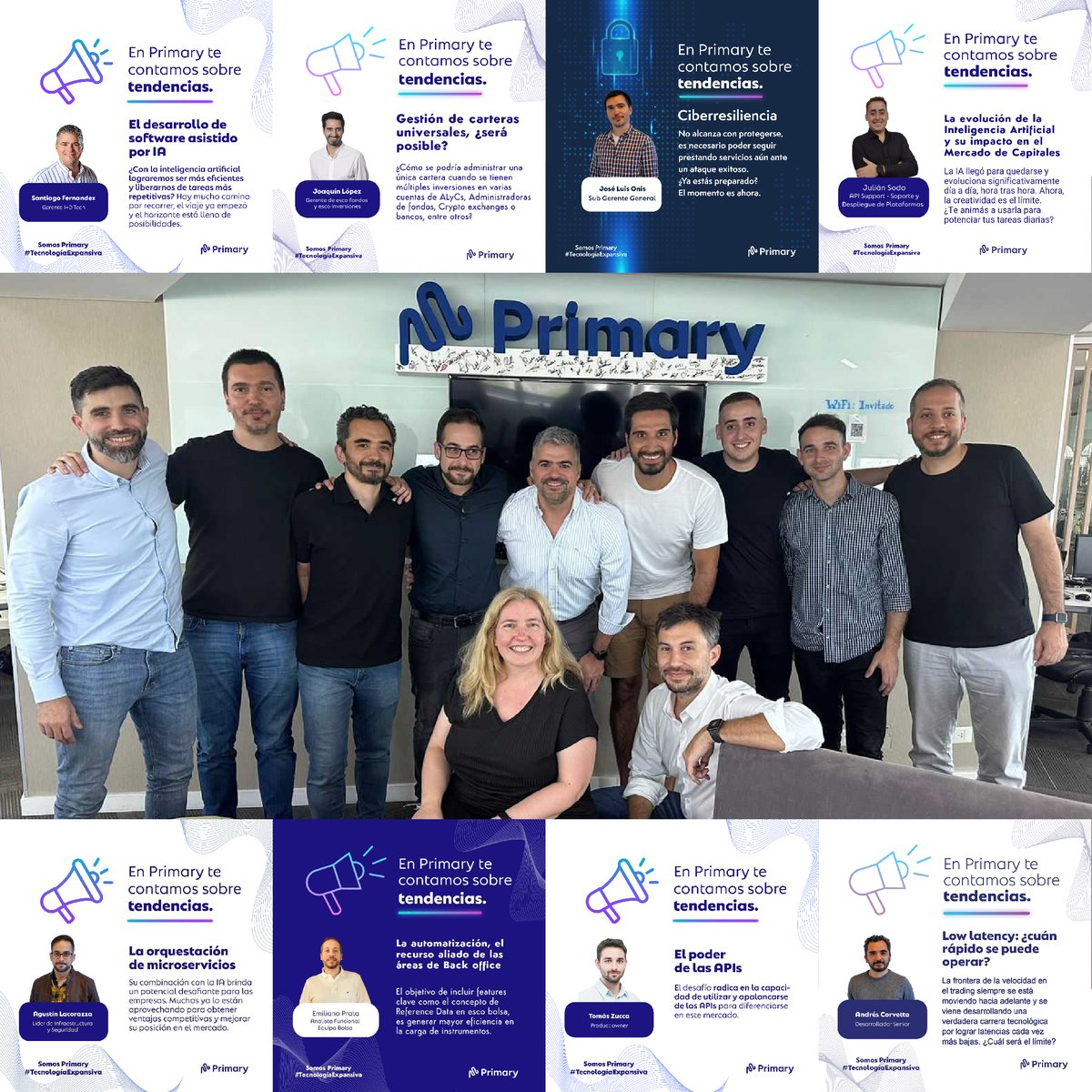 ¡Gracias a los escritores de #Tendencias 2023 por compartir sus conocimientos en nuestra sección! 
Si te perdiste alguna, encontrala acá: lnkd.in/dXTZd2k7
En Primary, el camino lo recorremos juntos.👏 Pronto comienza un nuevo año.  
¡Vamos por muchas más Tendencias! 🚀