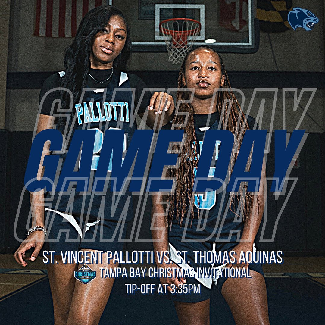 PallottiWBB's tweet image. 𝐈𝐓’𝐒 𝐆𝐀𝐌𝐄 𝐃𝐀𝐘!!

🆚 St. Thomas Aquinas
🏀 @TBChristmasInv 
⏰ 3:35pm
📍Wiregrass Ranch Sports Campus - Tampa, FL
📹 @BeTheBeastBTB 

LET’S GOOOO!!

#PatherPride | #TheSVPWay