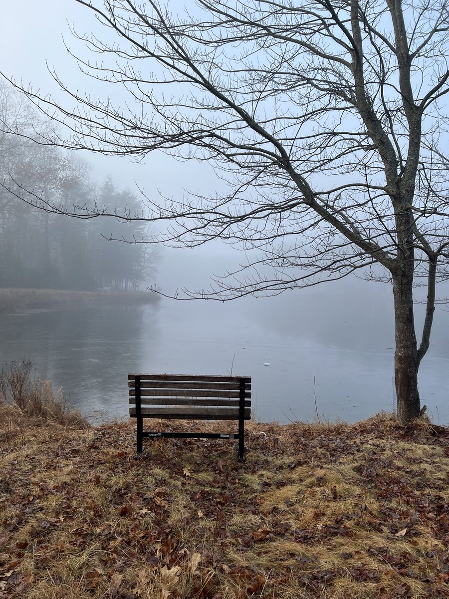 A quiet foggy morning the day after Christmas 
#Maine