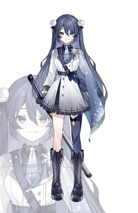 【works】乙夜ユキさん(#Yuki_Itsuya_V )のデザイン・お姿を担当させていただきました⸜⸝ 