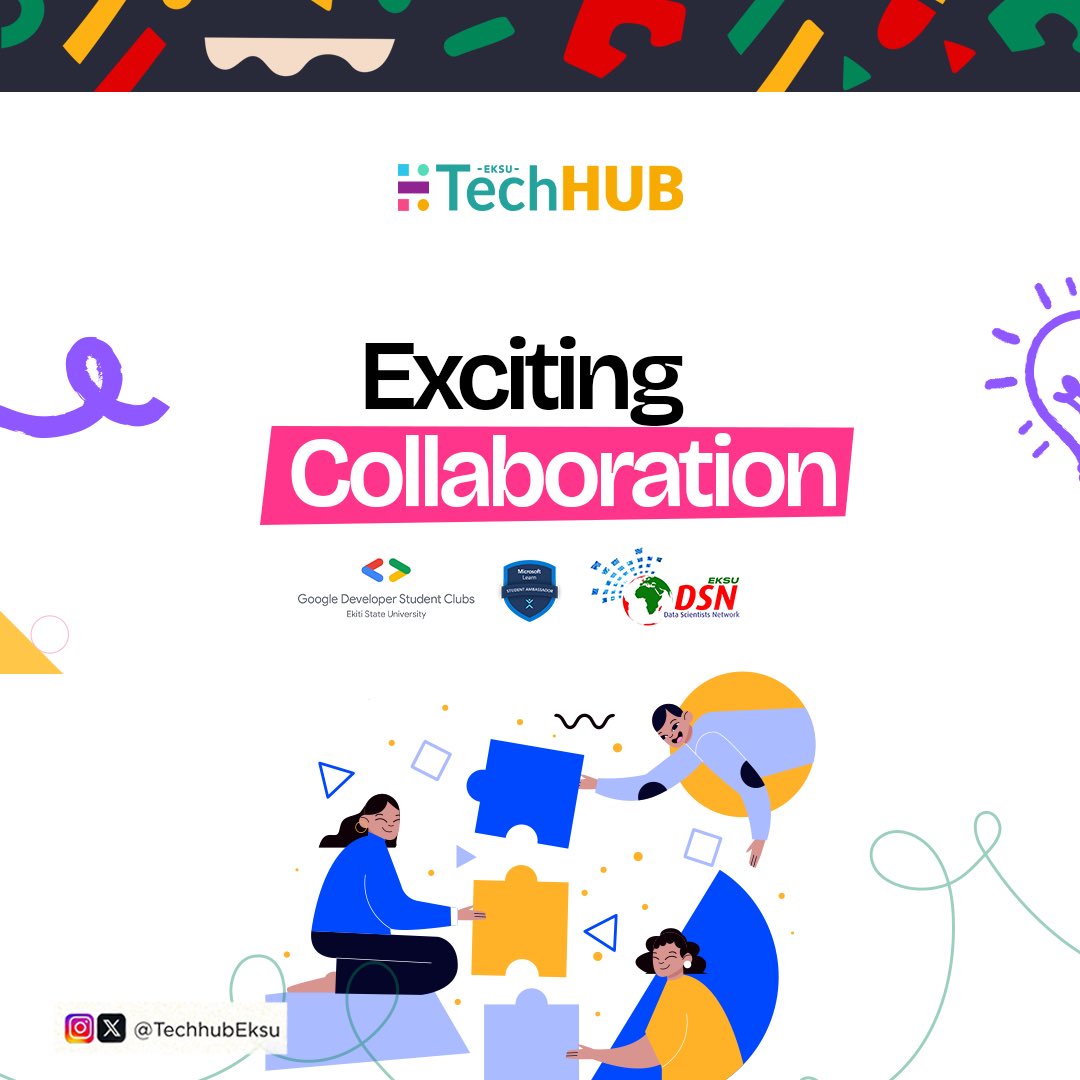 mlsa_eksu's tweet photo. Join forces for a month-long learning extravaganza! MLSA_EKSU & TechHubEksu unite for 30 Days of Learning, igniting knowledge, and innovation together!
#mlsaeksu #techhubeksu #30DaysOfLearning #techhubeksuxmlsa https://t.co/AMaJqWNcww