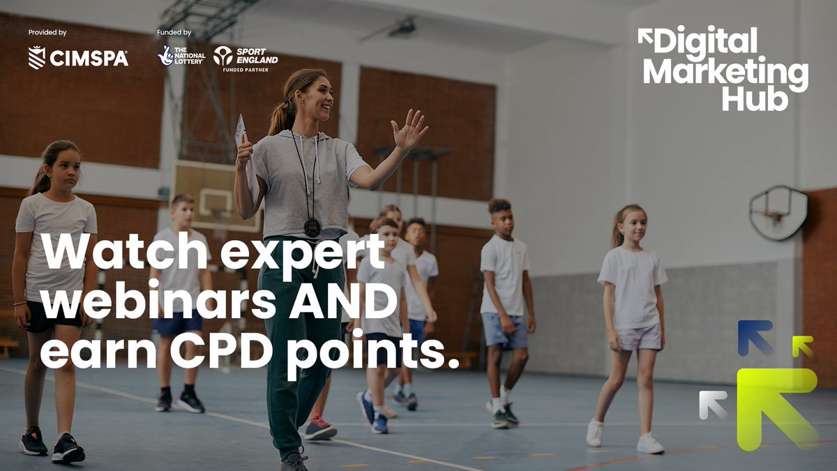 CIMSPA Digital Marketing Hub (@cimspa_dmh) on Twitter photo Looking for expert insights from the <a href="/dmigroup/">Digital Marketing Institute</a>?
Explore expert webinars AND earn 0.5 CIMSPA CPD points for every webinar you watch.
Sign up now: bit.ly/3CD9KsG
#sport #fitness #leisure #physicalactivity #digitalmarketing #socialmedia Looking for expert insights from the <a href="/dmigroup/">Digital Marketing Institute</a>?
Explore expert webinars AND earn 0.5 CIMSPA CPD points for every webinar you watch.
Sign up now: bit.ly/3CD9KsG
#sport #fitness #leisure #physicalactivity #digitalmarketing #socialmedia
