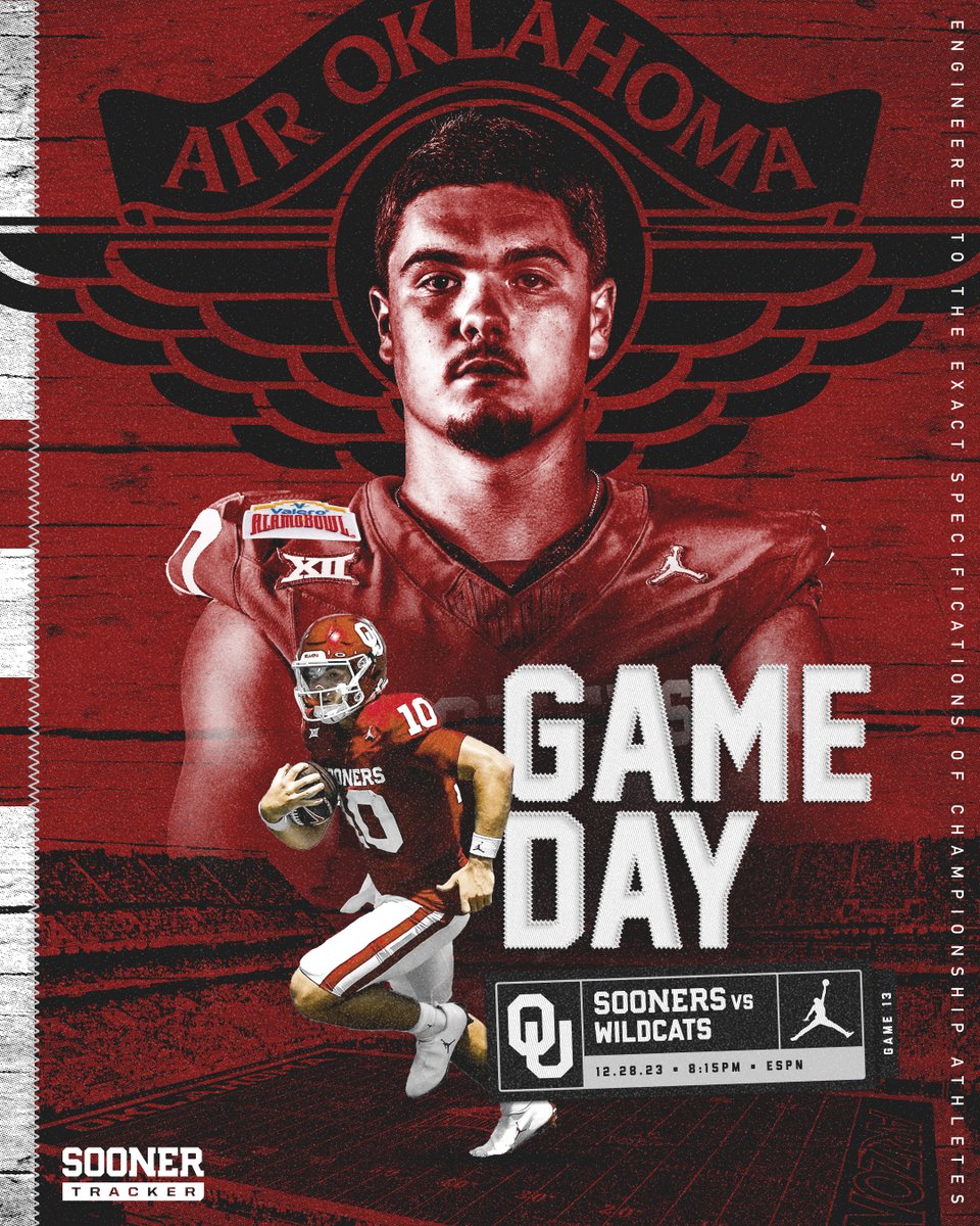 Wake up Sooners, it's #AlamoBowl gameday!

New OC. New QB. Same OU. Oklahoma looks to begin the Littrell/Arnold era with a W against the Arizona Wildcats.

🕗 8:15pm CT
🏟️ Alamodome
📺 ESPN