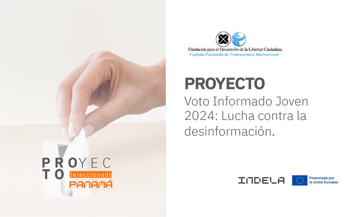 #SeleccionadoPanamá

<a href="/LibertCiudadana/">Libertad Ciudadana</a> busca formar a jóvenes entre los 18 a 29 años para que entiendan su rol como ciudadanos en la democracia y como votantes en las próximas elecciones.

¿Cómo lo lograrán?
Con el apoyo de @PanamaUE

 goo.su/EUTC