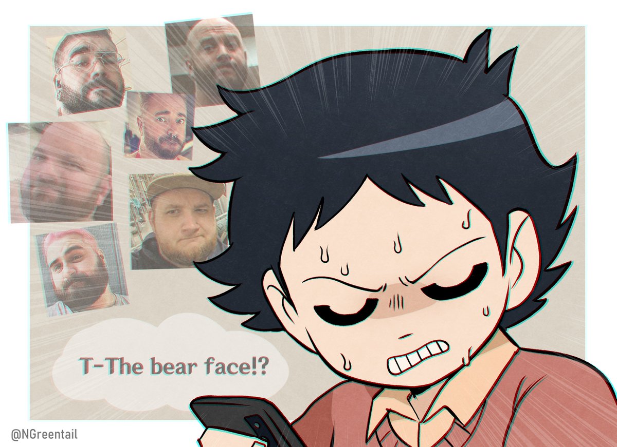 NGreentail's tweet photo. Curse of the bear face https://t.co/sK2X0zOuKt