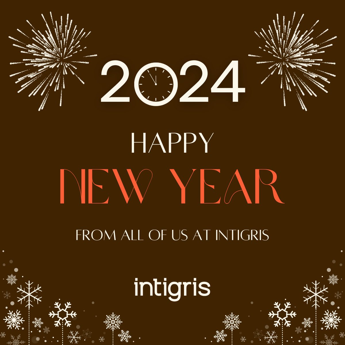 Intigris's tweet photo. 🎉 Happy New Year! 🎉 Wishing you a fantastic 2024 filled with joy and success. Let's make it a year to remember! 🌟 #NewYear #2024Joy https://t.co/LBCcvmMnew