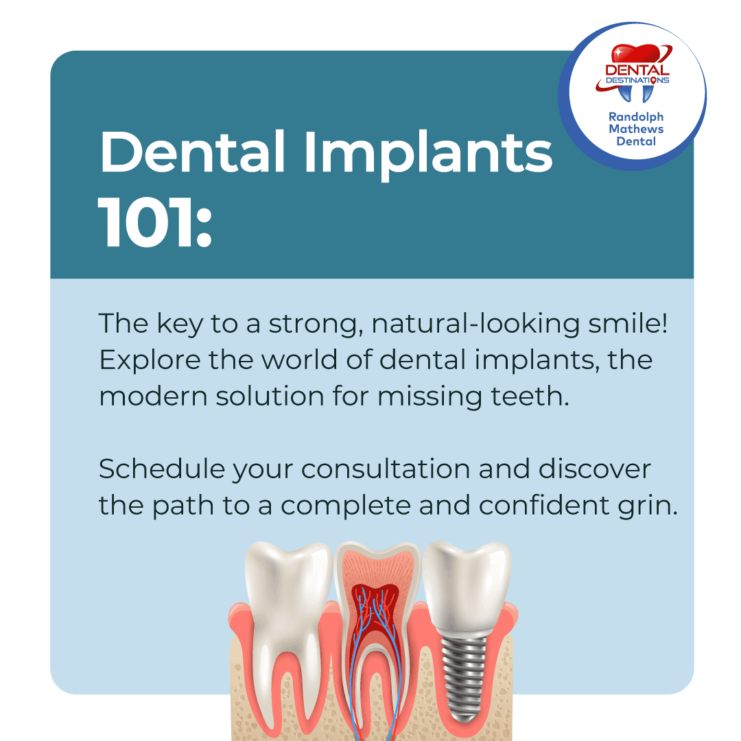 RMathewsDental's tweet photo. Dental Implants 101: The key to a strong, natural-looking smile! 🌟 Explore the world of dental implants, the modern solution for missing teeth. Schedule your consultation and discover the path to a complete and confident grin. Your journey to a radiant smile starts here! 😁✨ https://t.co/5kDeM5NvsH