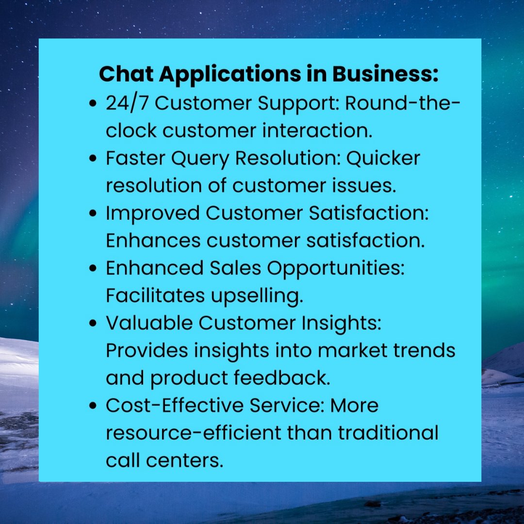 Chat AI is widely recognized as user-friendly and affordable. In 2024, there will be increased adoption of chat AI because it will be integral to businesses’ interactions with their customers. Here are some key benefits:

#Chat2024 #CustomerBenefits