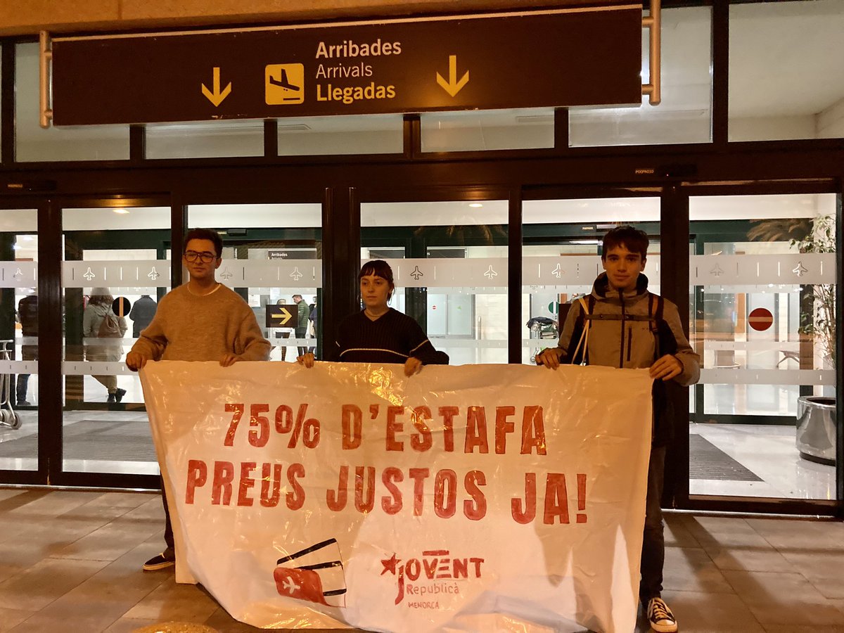 ✈️🚫 Demanam preus justos en què el 75% de descompte de resident s'apliqui correctament i una gestió eficient dels acords amb les aerolínies per part dels òrgans de govern a Menorca.👇