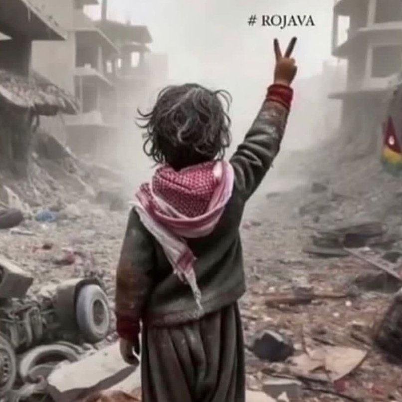 kw0the's tweet image. Children woke up to bombs on Christmas.
#RojavaIsUnderAttack