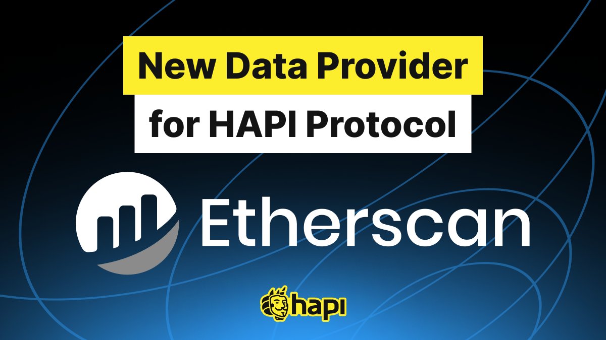 i_am_hapi_one's tweet image. 🔥We are excited to announce that @etherscan is now a data provider to HAPI Protocol database!

👉 Thanks to the availability of Etherscan API, HAPI Protocol can now utilize data from Etherscan to label scams, rugpulls, exploits and add them to the on-chain database!

One…
