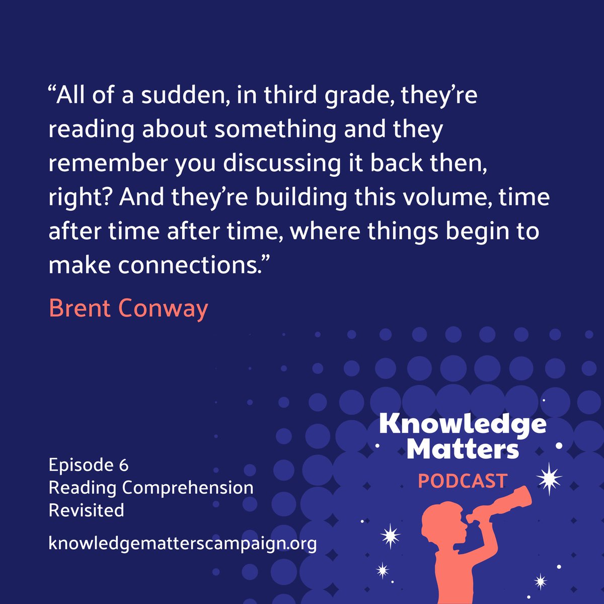KnowledgeMatrs's tweet photo. Teaching random topics isn’t the same as teaching intentionally aligned &amp; articulated content + vocab that builds w/ each grade like the content in HQIM.
Check out the #KnowledgeMatters podcast to hear more about implementing a knowledge-rich curricula!
🔗 https://t.co/TqDgwQyzgz https://t.co/5njtPl1O2g