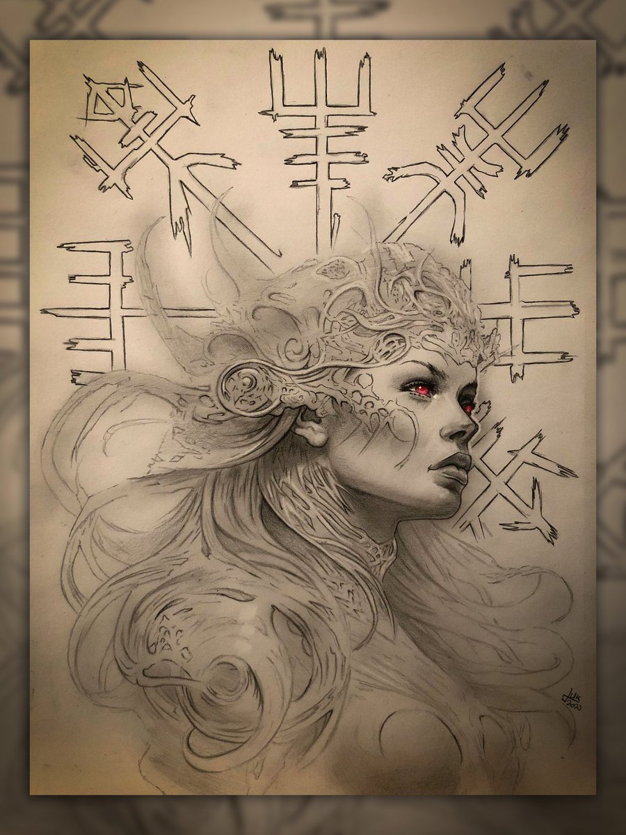ThkTattoo's tweet photo. Saga Norse Mythology. Graphite and Prisma Colors 😊

#drawing #artistsupport #artistssupportingartists #mythologyart #kunst #pencildrawing #tattooideas

Print-shop Below https://t.co/I82HlfQHPH