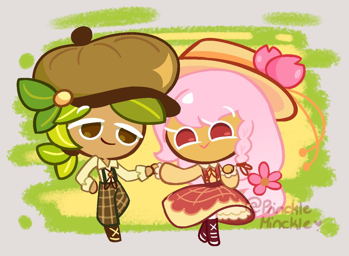 🌿🌸 (it's not even spring yet ghh but I can't with these two!!! /pos)

#cookierun #cookierunkingdom #cookierunfanart #cookierunkingdomfanart #herbcookie #cherryblossomcookie