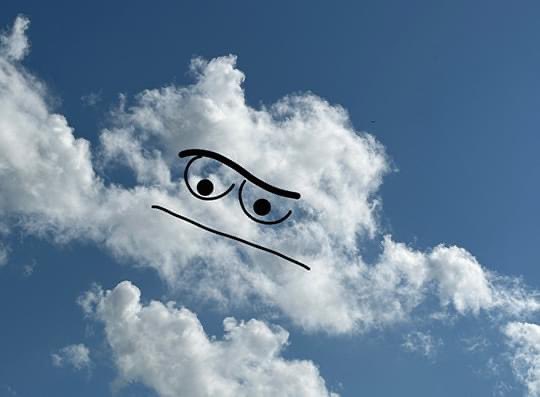 cloudywithfaces's tweet image. Oscar the Grouch 
#sesamestreet #sky #clouds