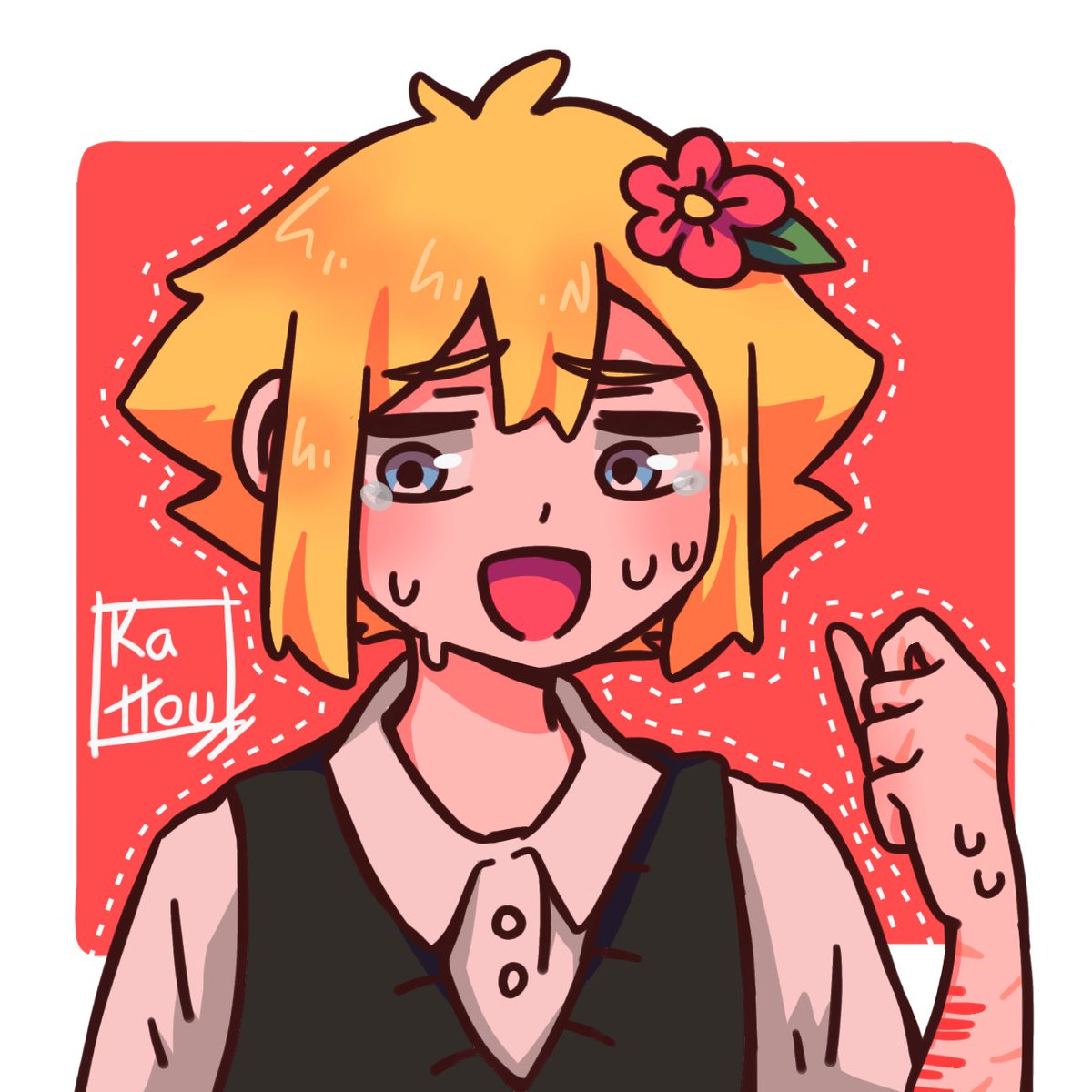 [TW: Blood, SH]
Basil redraw

[#omori #OMORIFANART #omoribasil #basilomori]