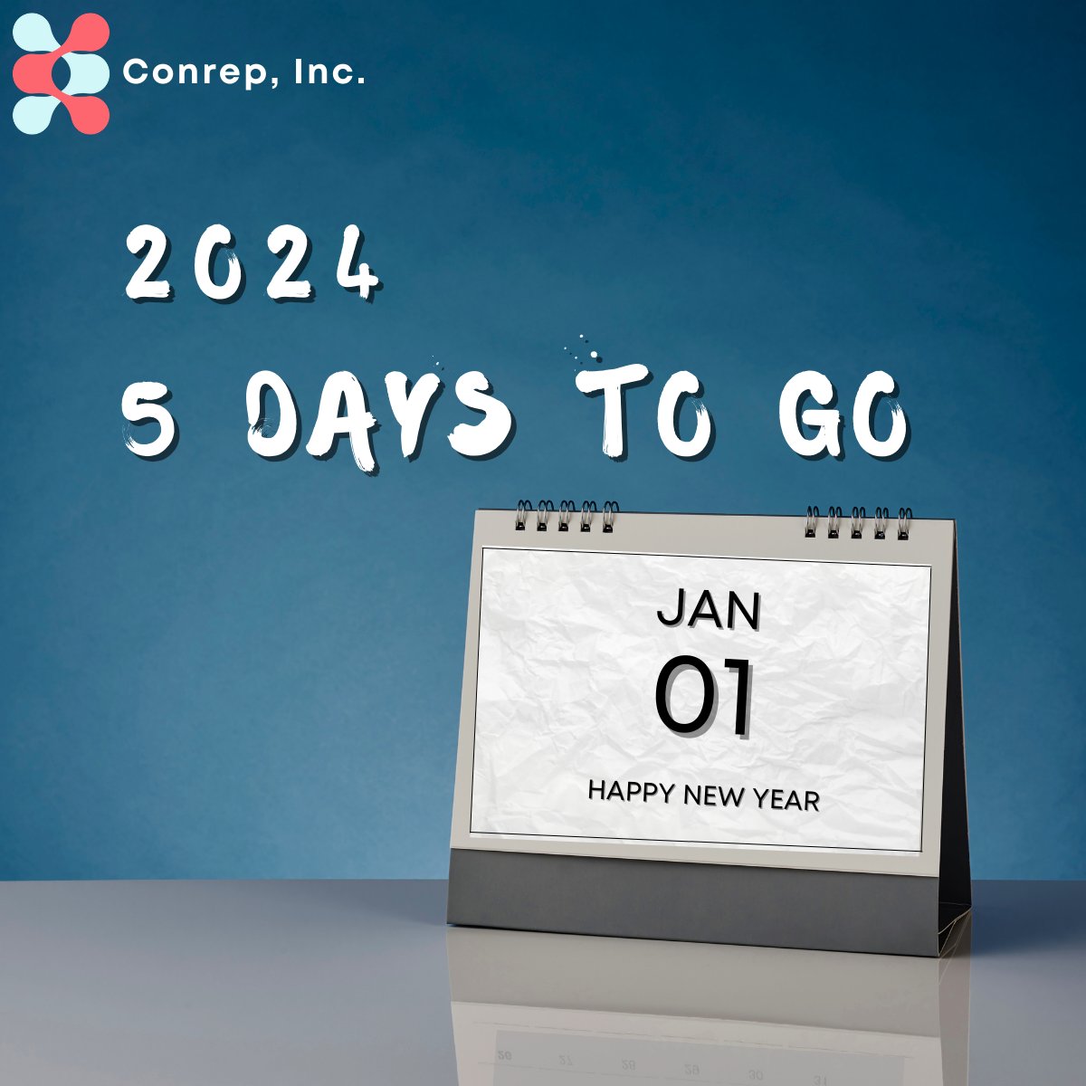 conrep_inc's tweet photo. "Let the countdown to success begin" 🕛

5 days to GO!!! 🚀

Visit us at: https://t.co/GppmK3N9lv

#newyear #newyear2024 #countdowntosuccess #newyearseve #ats #hrms #staffingsolutions #endtoendsolutions #onestopsolution #conrep #conrepinc https://t.co/IOiPCXuRKX