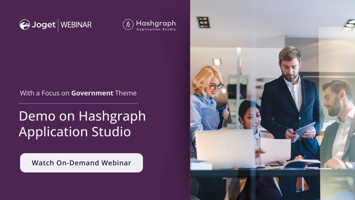 jogetworkflow's tweet photo. 📹 Explore #Hashgraph Application Studio with #JogetGenAI in our recent webinar featuring experts from @HBAR_foundation and @The_Hashgraph Association. Missed it or need a refresher? Watch the recording! 👉 https://t.co/OFPiMarBxD #JogetWebinar #Hedera #dappsdevelopment #GenAI https://t.co/lqcnVjg3Ph