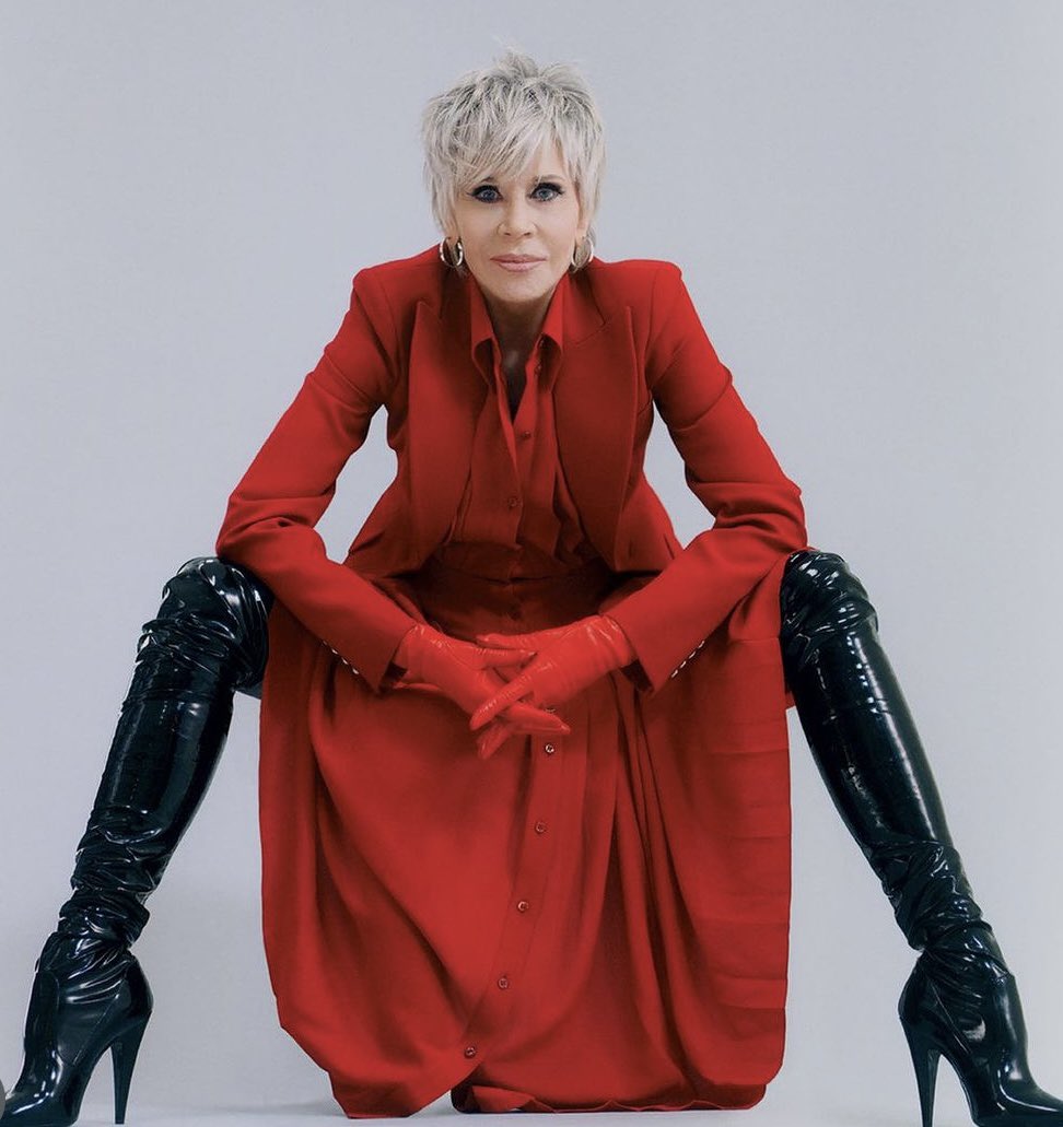 wilderpatriot's tweet image. Jane Fonda “If Trump wins, I’m moving to Canada.”