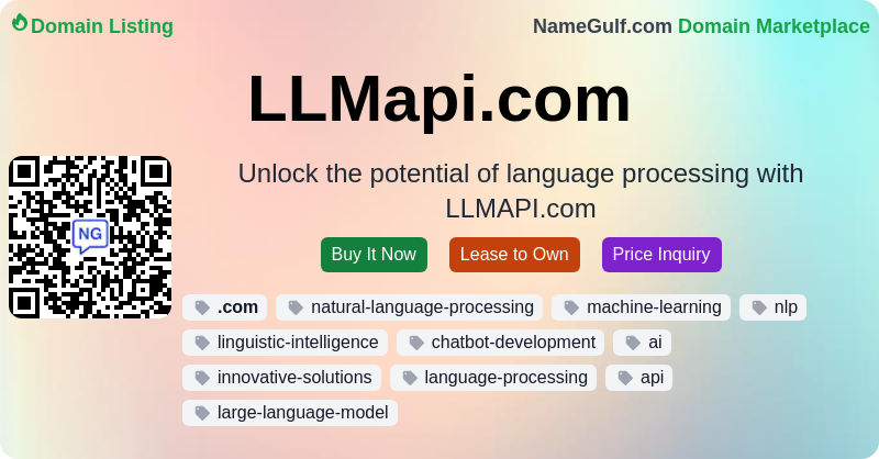 ngmbot's tweet photo. 🔥 Listing: https://t.co/ZcQz59knHL on @namegulf

✨ Unlock the potential of language processing with https://t.co/jxjL3oQIO5

👉 Checkout listing: https://t.co/OOqgRz9G0b

#domainforsale #domains #marketplace #buyselldomains https://t.co/VJkY7DDXTI