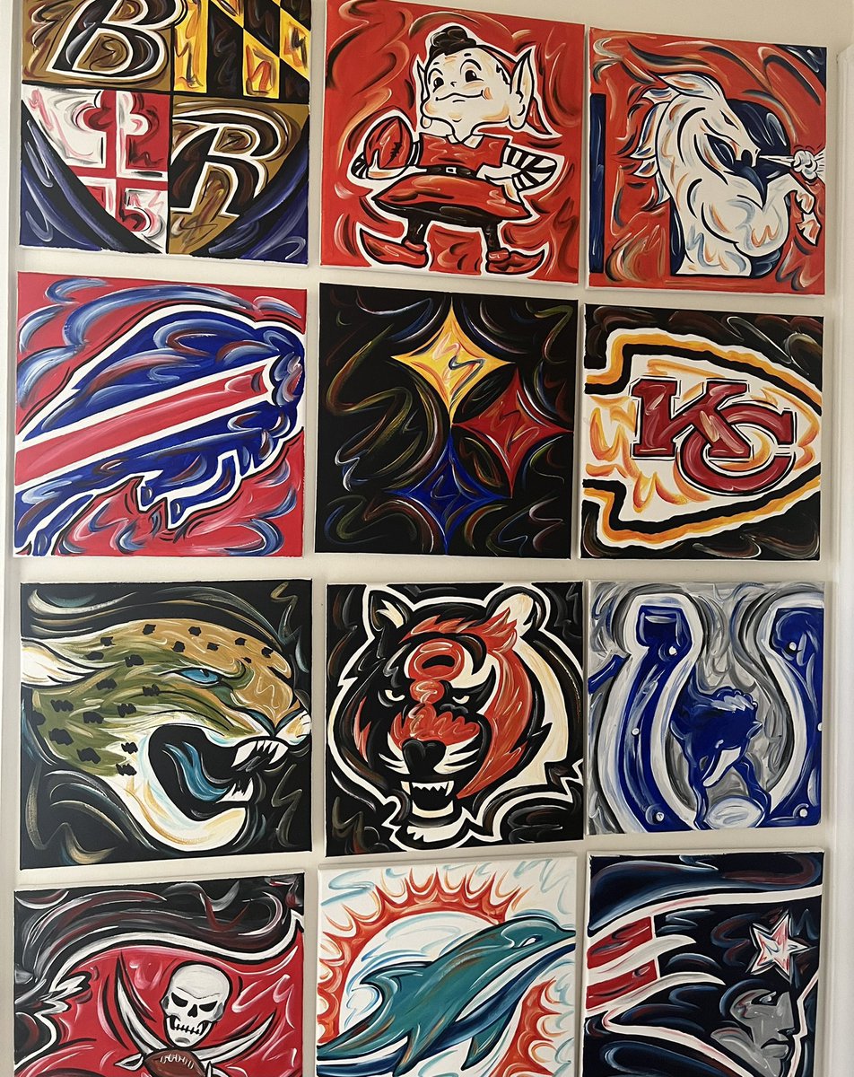 7thGypsy's tweet photo. Ok guys…want YOUR thoughts. 

Send me a pro team logo idea, hopefully that I haven’t painted before.
👩🏻‍🎨 🎨 https://t.co/zRwdvtSw6f