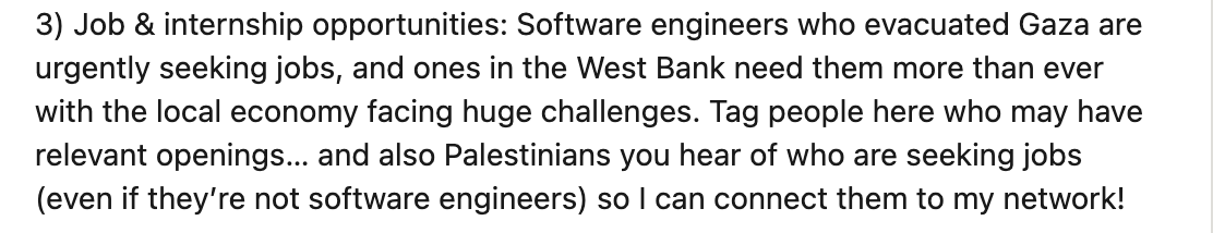paulbiggar's tweet photo. Via Iliana Montauk, CEO of @teammanara. Engineers who have evacuated Gaza need jobs. Please reach out  to Iliana via LinkedIn if you can help 
https://t.co/9zbaiWcALB https://t.co/jNs0IBFqWG