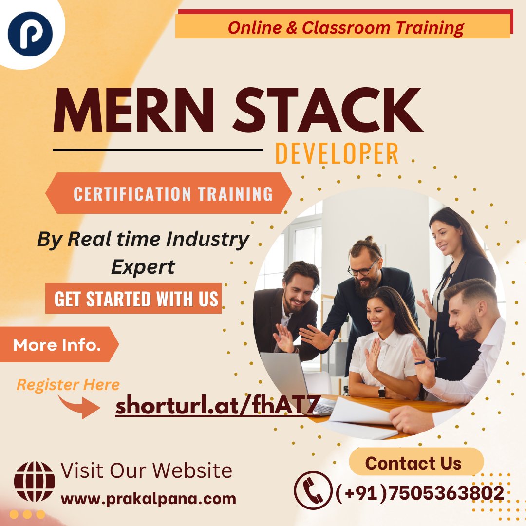 AkkuAgrawa47634's tweet image. &quot;Mern Stack Developer Training&quot; 
Chat with us on WhatsApp - wa.me//917505363802
prakalpana.com/courses/mern-s…
#flutter #weekendtraining #weekdaystraining #Pcbdesign #javascript #js #onlinetraining #IT #Programming #Developers #Code #Software #webdevelopment #datascience