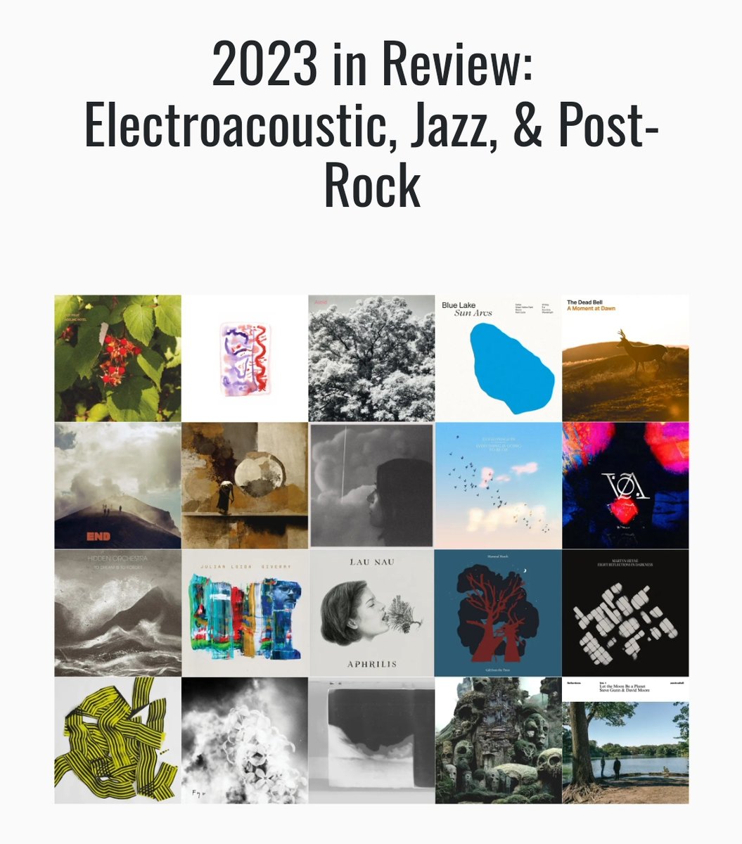 The year in review continues with a selection of releases from the musical edge lands where electroacoustic music and field recordings meet folk, jazz, post-rock, and other analog experiments in sound: stationarytravels.wordpress.com/2023/12/27/202…