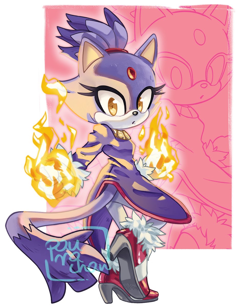 Just blazing cat :P 

#blazethecat #SonicTheHedgehog