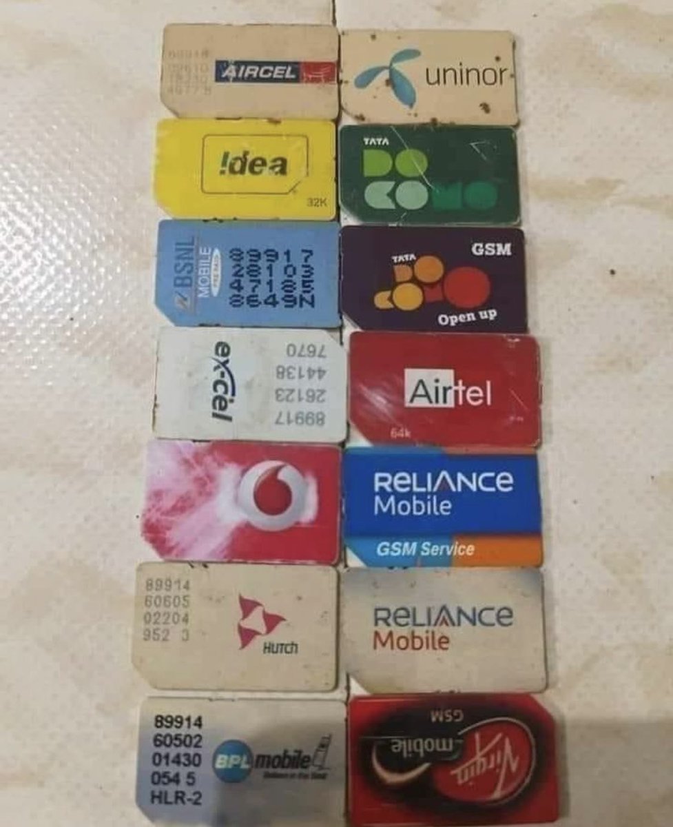 Pranavsonig's tweet photo. आपका पहला सिम कौनसा था ? https://t.co/t4RmhlZv6H
