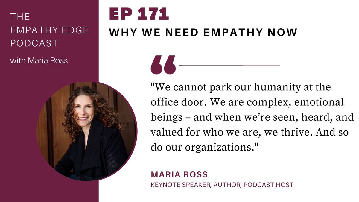ICYMI: Empathy has been named the most crucial leadership success skill for the 21st century to solve our complex problems together. Gain more helpful insights on the Empathy Edge podcast @ bit.ly/40a3vrr #Empathy #Leadership