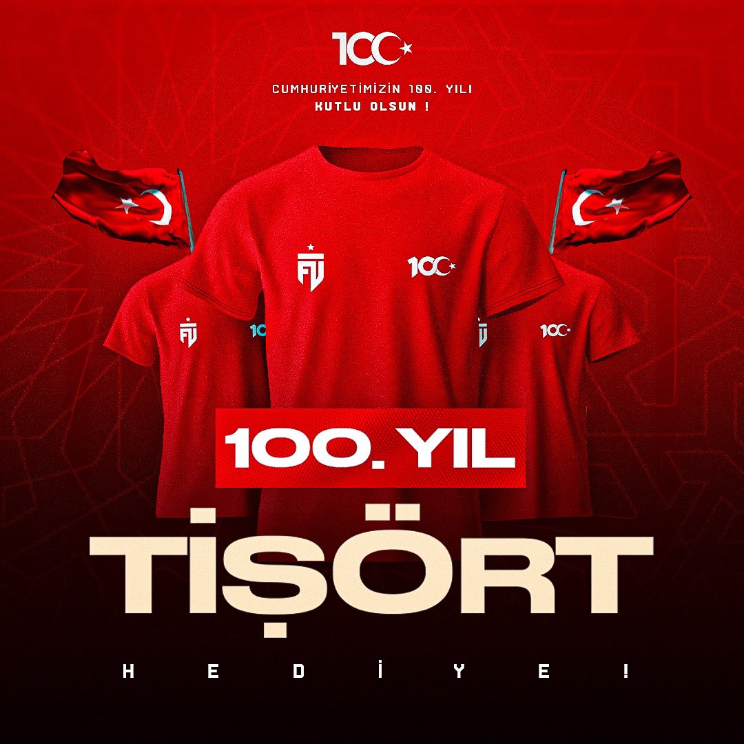 Yılbaşı için bir hediye de bizden! 🎁 

29 Ekim için özel olarak ve sınırlı sayıda ürettiğimiz tişörtten üç takipçimize hediye ediyoruz!

✅ Bizi takip et,
✅ Bu post’u RT’le!