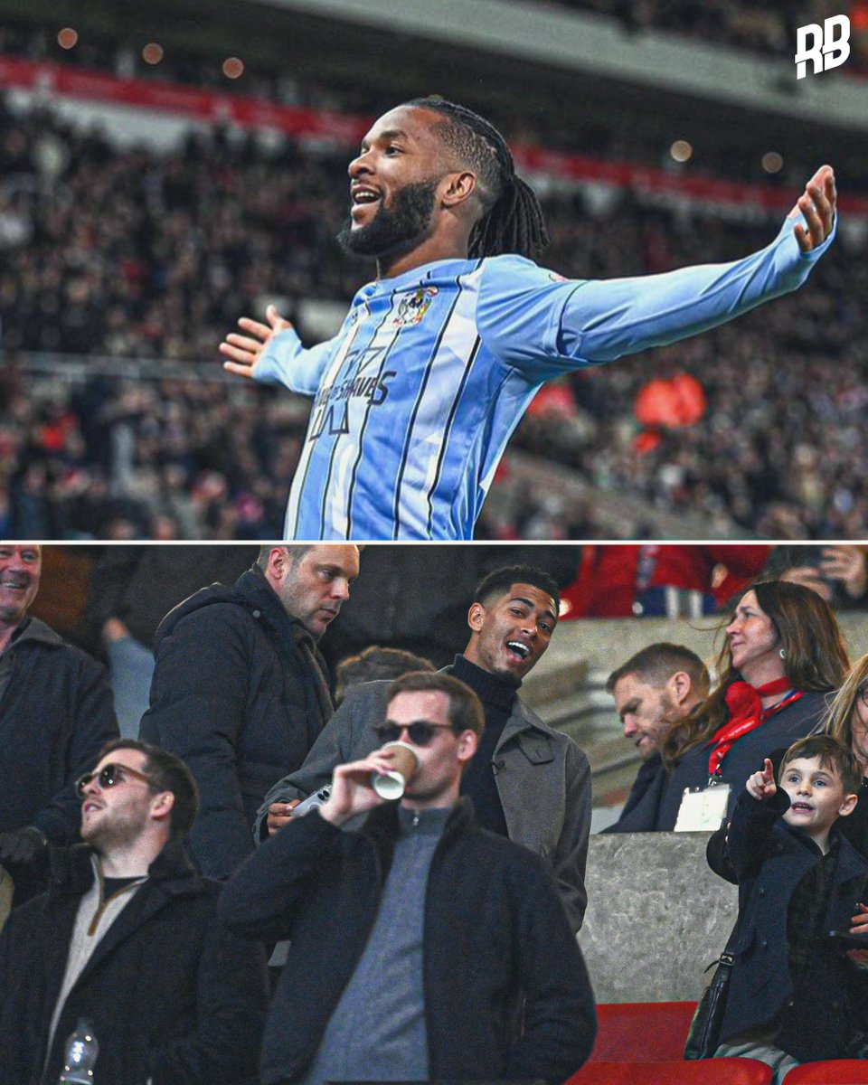 This is cold… Kasey Palmer hit Jude Bellingham’s celebration while Jude was in attendance to watch his brother Jobe. 😮‍💨🥶