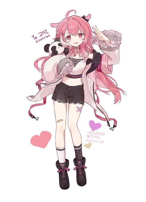 #笹の絵    给朋友画的图 