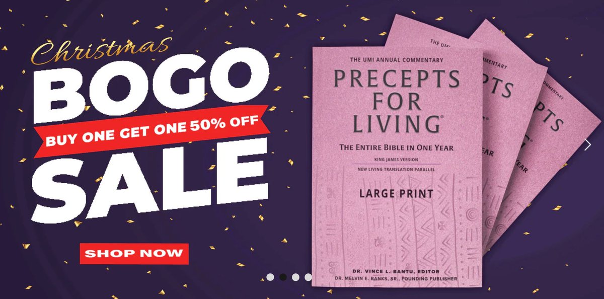 UMIChicago's tweet photo. Give the gift of the word of God with Precepts For Living: The Entire Bible in One Year on sale now for BOGO 50% off!  
Shop now: https://t.co/hk88azje9J

Precepts For Living: The Entire Bible in One Year includes:   
* Weekly Bible Study Guide
* Daily Bible Readings AND MORE! https://t.co/PqtkeO5L75