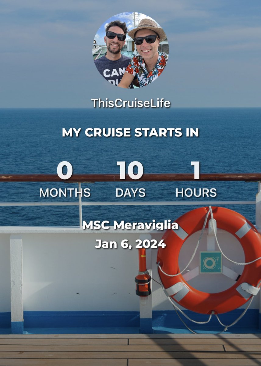 While we are still thoroughly enjoying Carnival Jubilee’s inaugural, the countdown to MSC Meraviglia has officially begun!

Just 10 days until our newest cruise line experience!

#mscmeraviglia #cruisecountdown