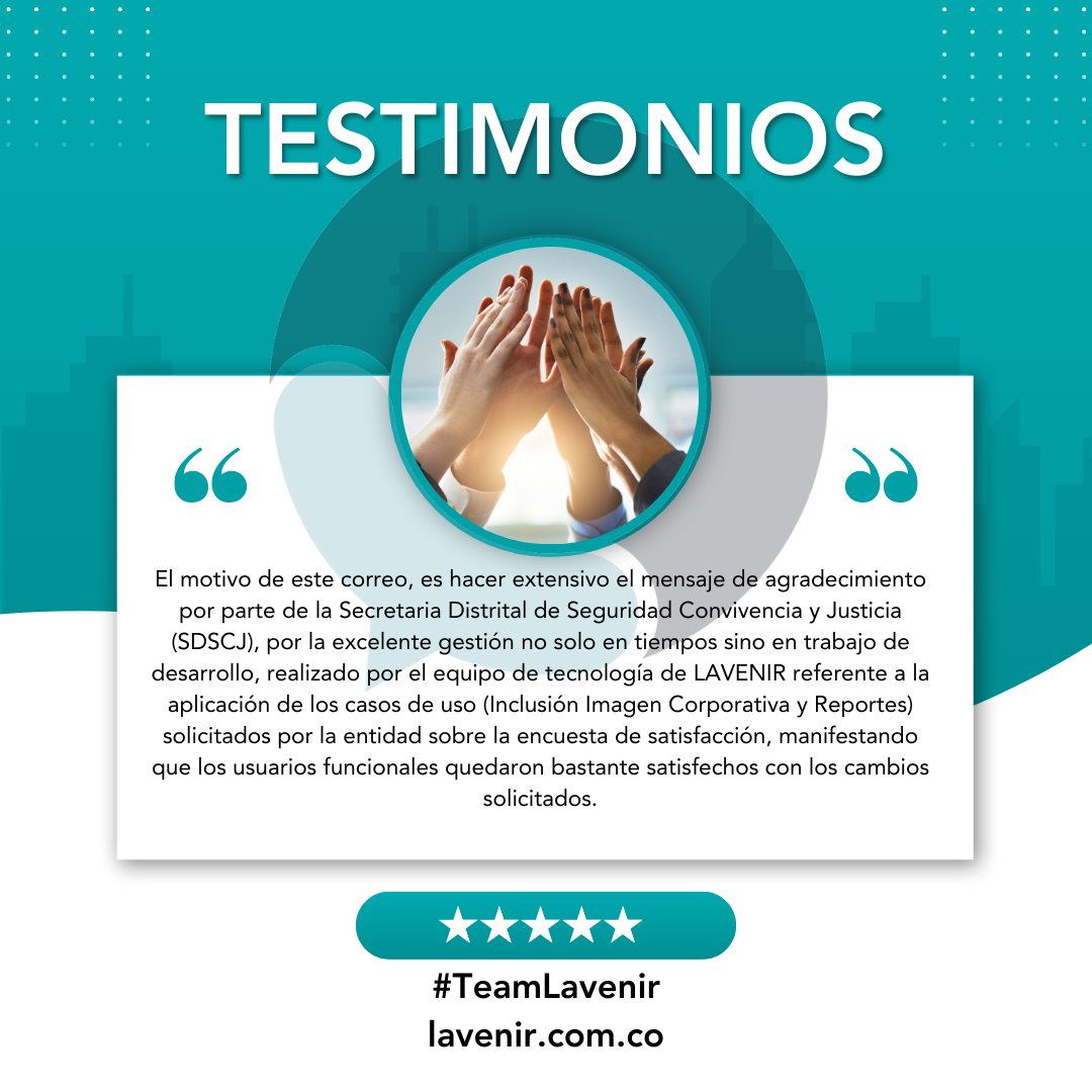 A pocos días de cerrar un año más, nos enorgullece compartir #Reconocimientos de Clientes y Aliados quienes con sus palabras nos brindan la mayor motivación para continuar aportando a la #UX y #CalidadDeGestión en nuestra estrategia #2024.