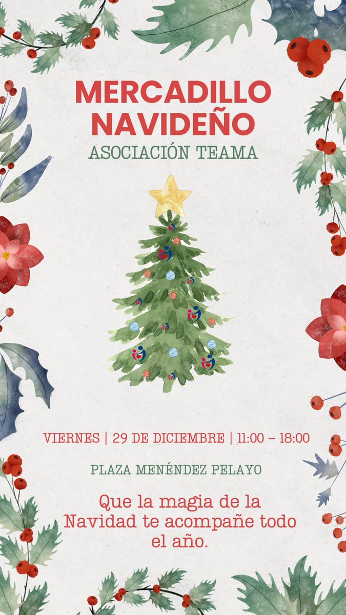 cope_melilla's tweet image. 🔵 La Asociación TeAma recuerda que el próximo viernes instalará su tradicional mercado navideño en la Plaza Menéndez Pelayo de 11.00 a 18.00 horas.