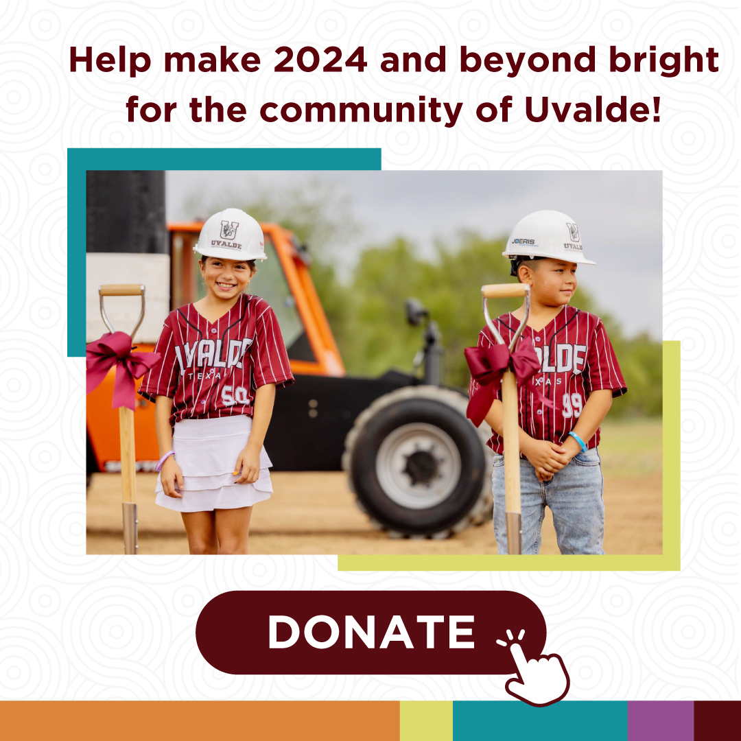 UvaldeMovingFwd's tweet photo. The new elementary school will be a safe space for children to learn, grow, and spend time together. 

Help build it by making an end of year gift today: https://t.co/vccHRL7JhR https://t.co/vDBiI0O3pm