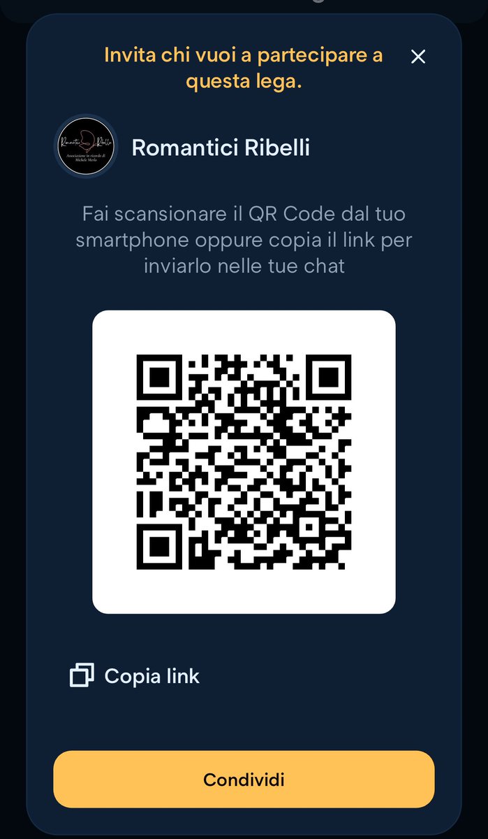 Ciao Amici di X abbiamo creato la nostra squadra al <a href="/FantaSanremo/">FantaSanremo</a> e anche la nostra lega #romanticiribelli i nostri campioni sono tutte persone che hanno incrociato la vita di Michi: <a href="/maninni_/">maninni</a> (capitano) <a href="/MarroneEmma/">Emma Marrone</a> <a href="/TheKolors/">The KOLORS</a> <a href="/gazzelle9/">Frasi Gazzelle</a> e <a href="/SANTIFRANCESI/">SANTI FRANCESI</a> unitevi a noi!