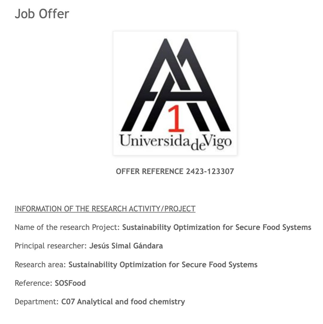 uvigo_emprego's tweet photo. Oportunidade laboral na Facultade de Ciencias de Ourense! Buscamos #EuropeanProjectManager con contrato indefinido para xestionar proxectos europeos, supervisar actividades e preparar propostas.
És o/a candidato/a perfecto/a? #EmpregoUVigo
🔗 https://t.co/tcmZvmhhNQ https://t.co/moWbNylu8K