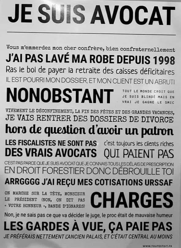 avocateinspiree's tweet photo. Quelqu'un a posté ça sur le groupe FB dont on ne doit pas prononcer le nom, je suis dead je prononce la moitié de ces phrases 3x par semaine https://t.co/mRKu8X0FYs