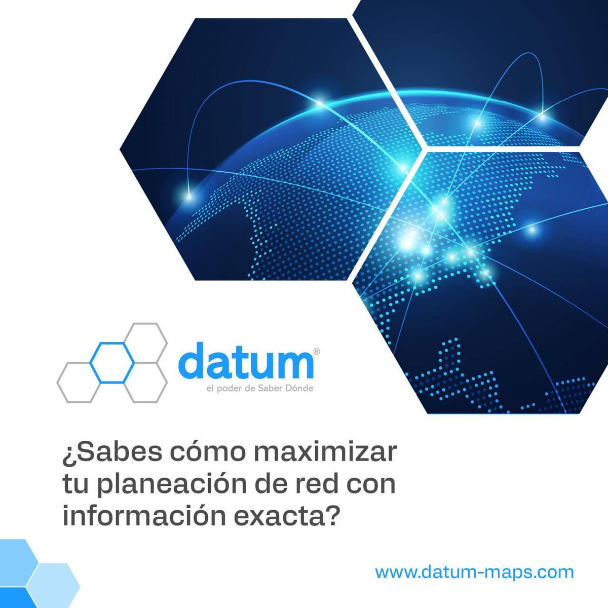 DatumMaps's tweet photo. ¡Con datum! 🎯

datum es una metodología que puede ayudarte a planificar tu red, conociendo con exactitud la demanda no atendida por los proveedores de servicio de internet y la calidad del mismo📈 🗺 🛜

datum, el poder de Saber Dónde

¡Contáctanos!: contacto@datum-maps.com https://t.co/EjDgfcd8ix