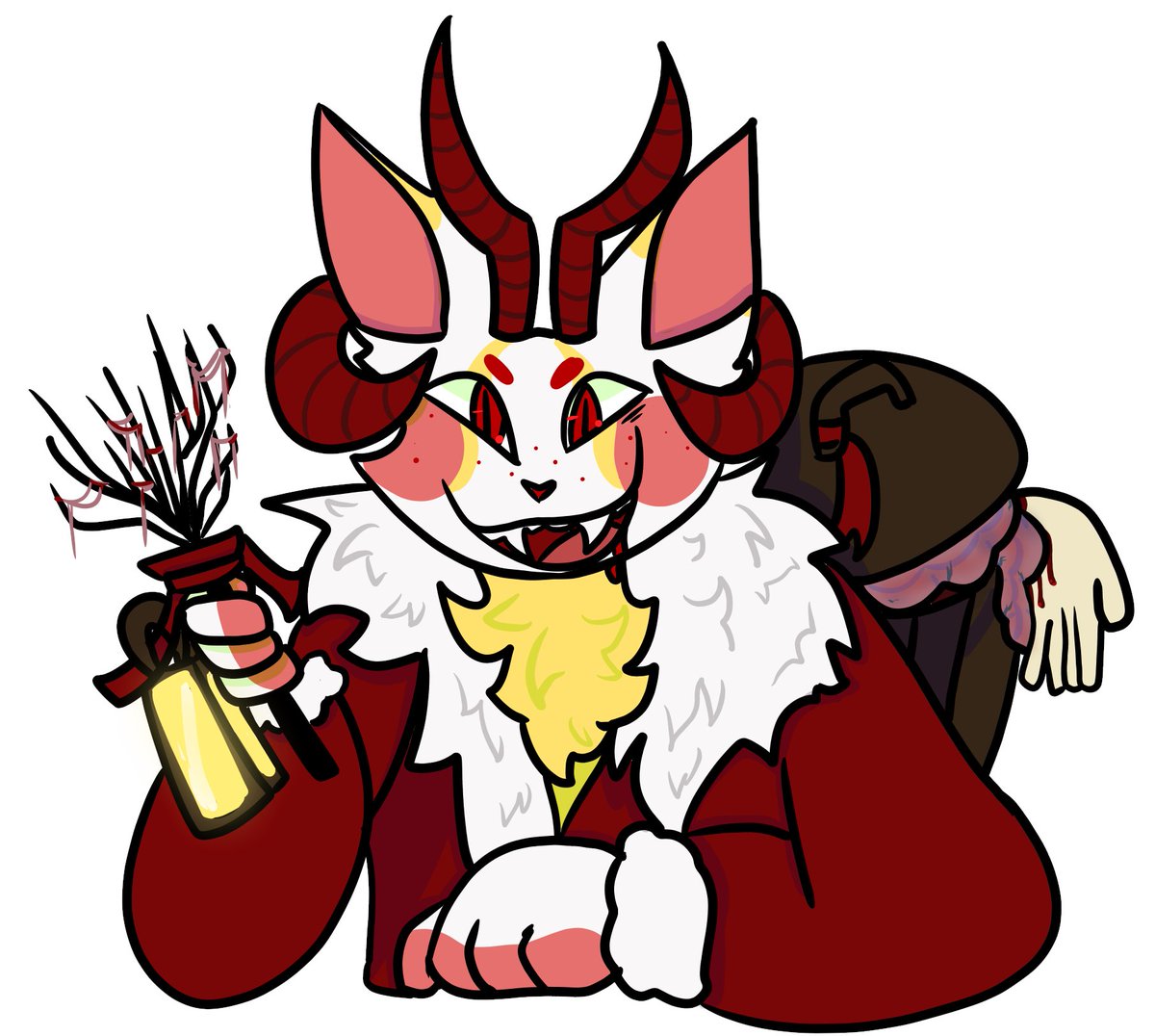playhousewifi's tweet photo. couple of secret santas yayy #seekersnotes #secretsanta #art #digitalart #krampus #furry #furryart https://t.co/yZoAVBKA6E