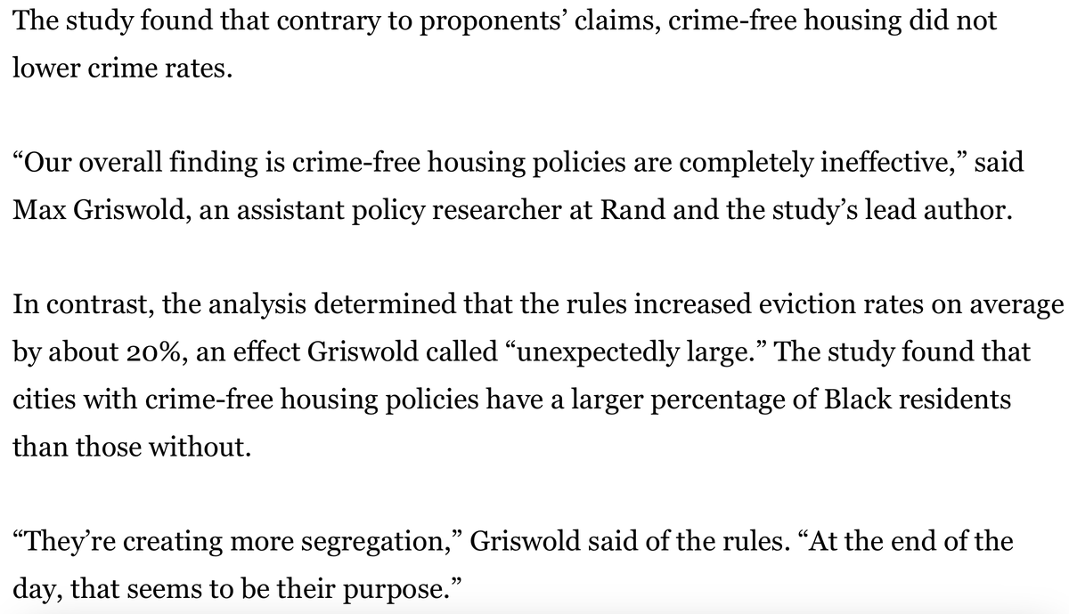 dillonliam's tweet photo. California cities can no longer force landlords to exclude or evict tenants based on their criminal records or brushes with police under a new law #AB1418. The law ends local crime-free housing rules that a recent study found ineffective and discriminatory https://t.co/4IQlRGoYWs https://t.co/dVDMiu3pAH
